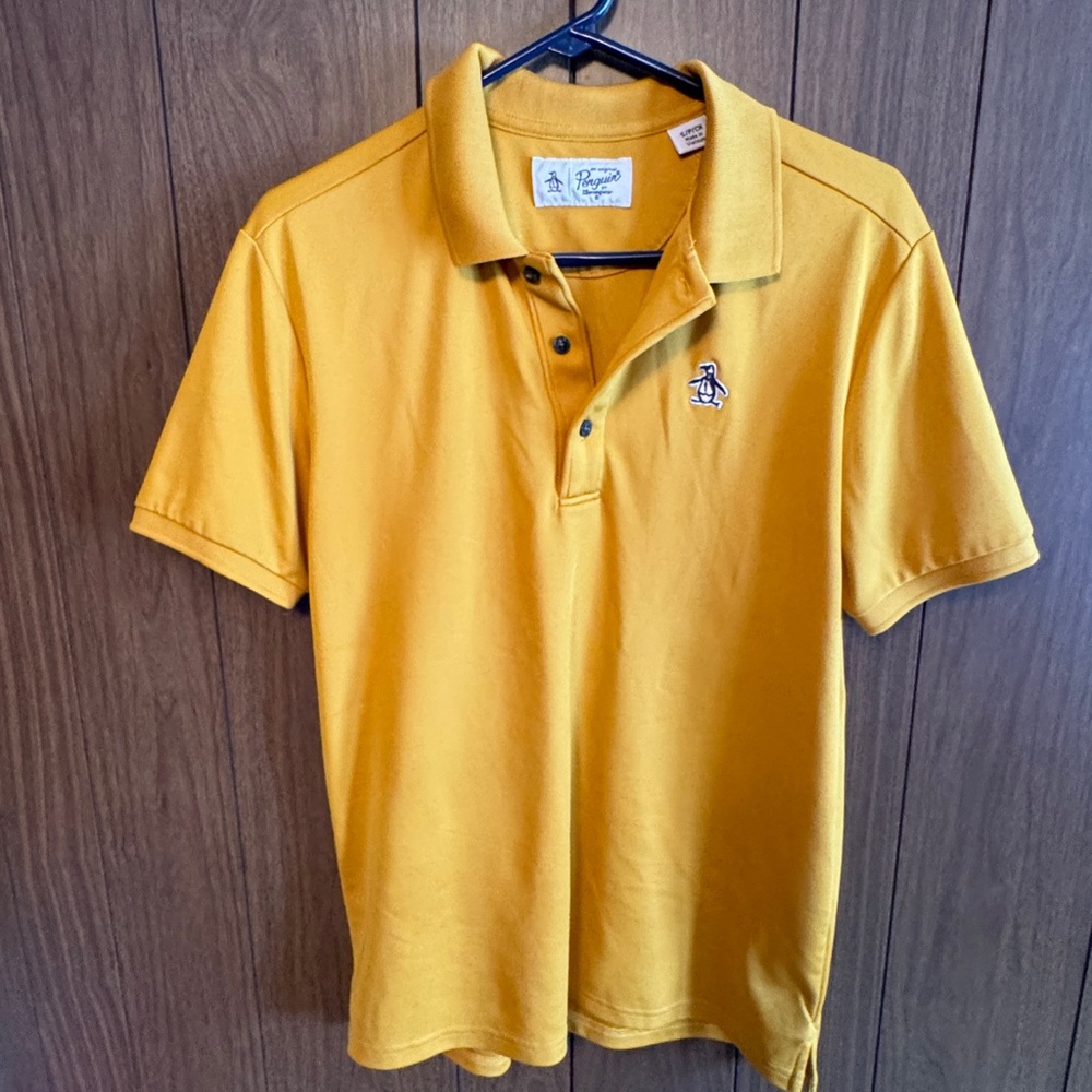 Original Penguin Men's Mustard Polo Shirt